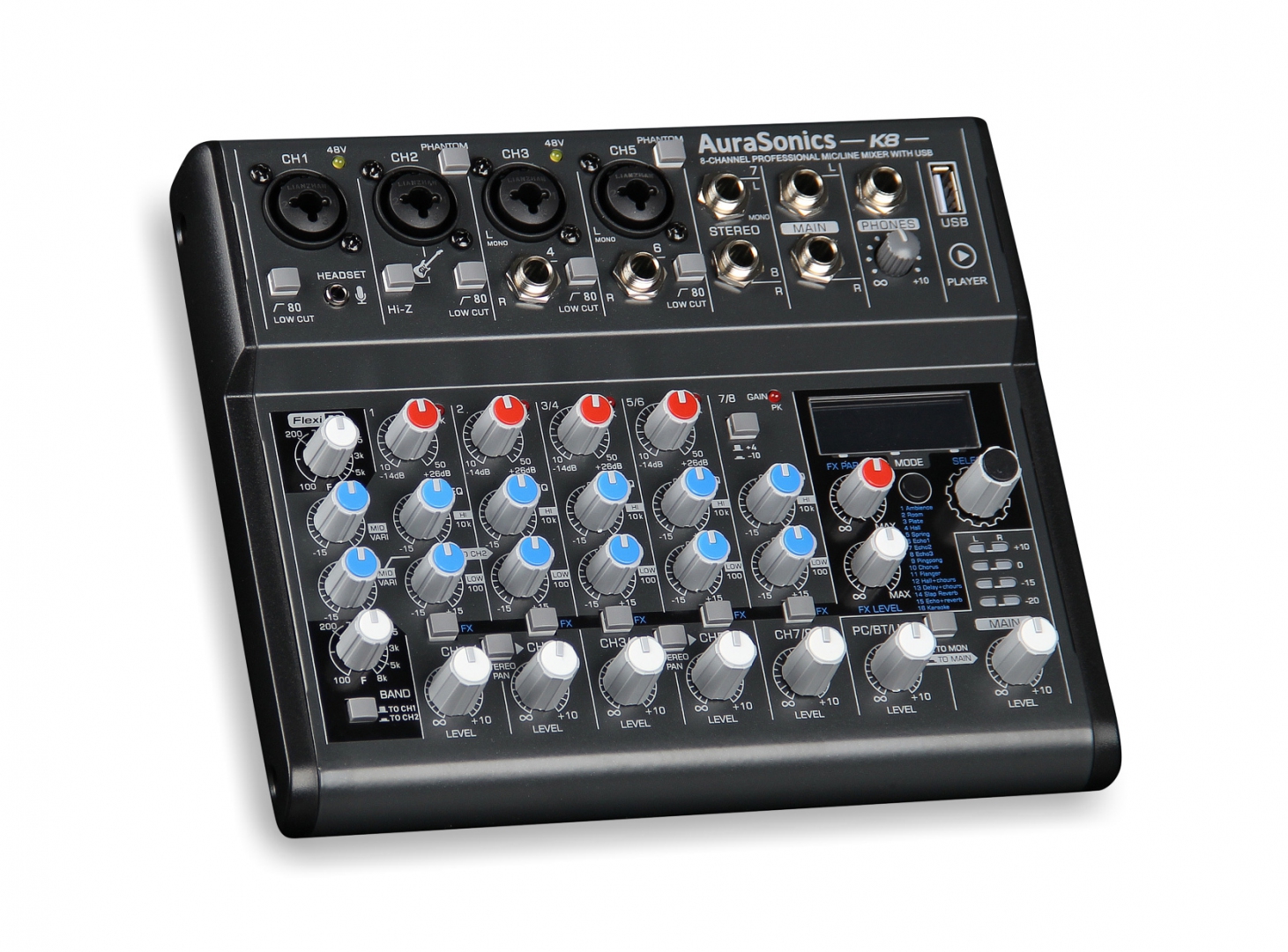 AuraSonics K8 компактный микшерный пульт в Черноголовке