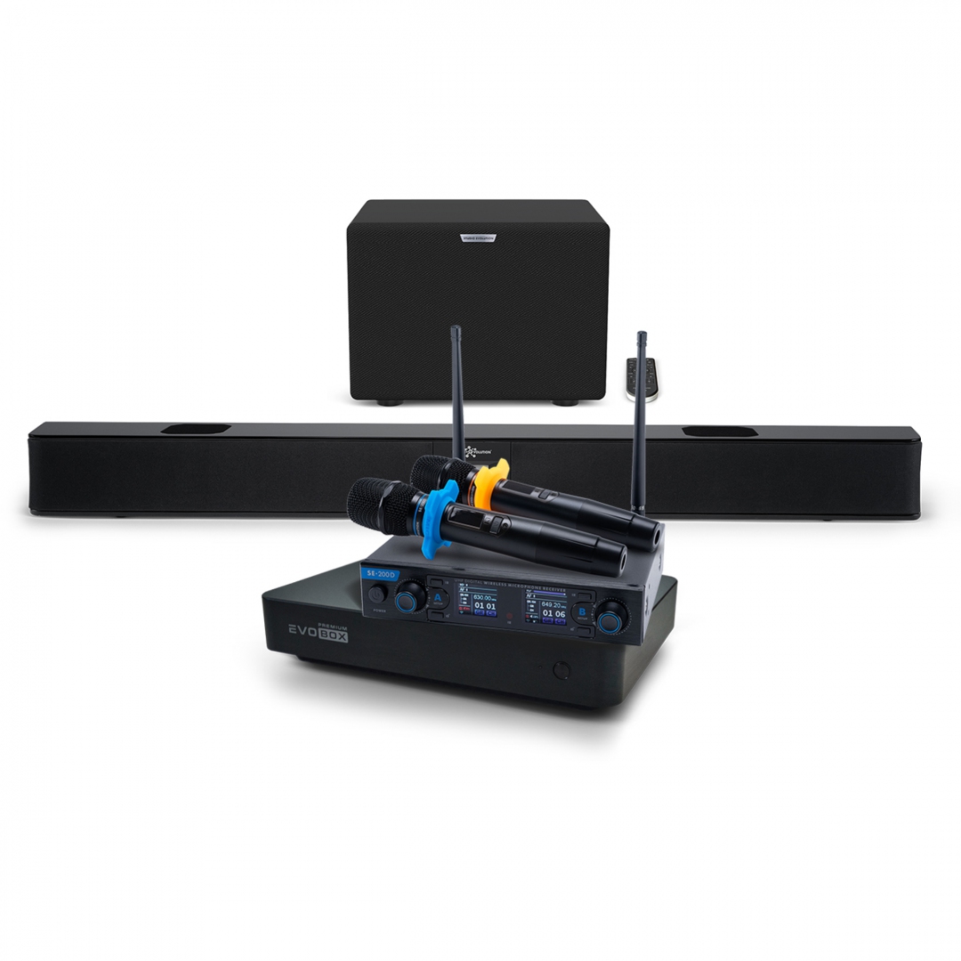 Hi-End караоке-система EVOBOX Premium + EvoSoundBar (саундбар с караоке) в Черноголовке