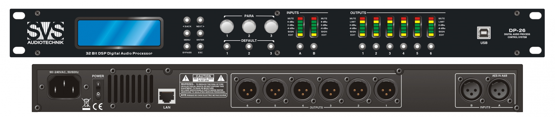 SVS Audiotechnik DP-26 Цифровой процессор: 2 входа 6 выходов в Черноголовке