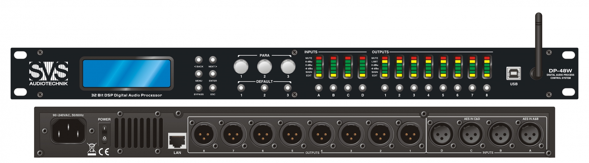 SVS Audiotechnik DP-48W Цифровой процессор: 4 входа 8 выходов в Черноголовке
