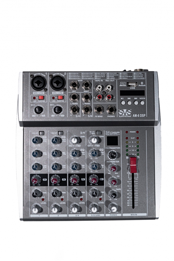 SVS Audiotechnik mixers AM-6 DSP Микшерный пульт аналоговый, 6-канальный SVS Audiotechnik mixers в Черноголовке